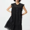 Vestito a balze in cotone leggero da donna Vestito a balze in cotone leggero da donna