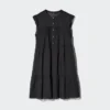 Vestito a balze in cotone leggero da donna Vestito a balze in cotone leggero da donna