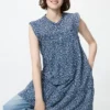 Vestito a balze in cotone leggero da donna | Stampa