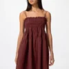Vestito a canotta da donna in misto lino