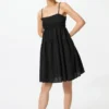 Vestito a canotta da donna in misto lino