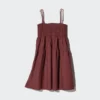 Vestito a canotta da donna in misto lino