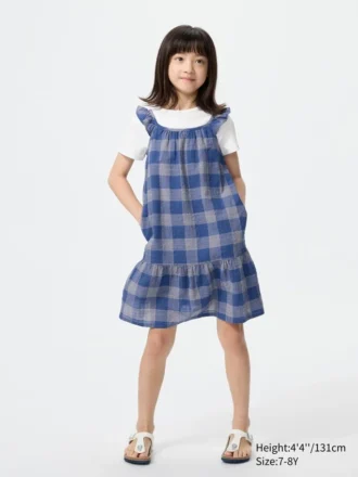 Vestito a canotta per bambina | A quadri