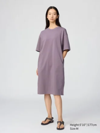 Vestito comodo da donna in cotone AIRism