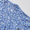 Vestito corto da donna con stampa, scollo a V e maniche a manica lunga