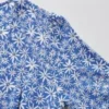 Vestito corto da donna con stampa, scollo a V e maniche a manica lunga