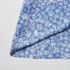 Vestito corto da donna con stampa, scollo a V e maniche a manica lunga