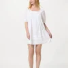 Vestito da donna in cotone dobby Vestito da donna in cotone dobby