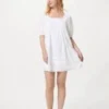 Vestito da donna in cotone dobby Vestito da donna in cotone dobby