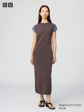 Vestito da donna in maglia di cotone 3D Knit