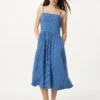 Vestito di canotta in cotone AIRism da donna | A righe Vestito di canotta in cotone AIRism da donna | A righe