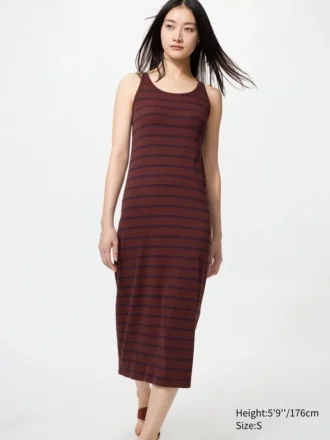 Vestito reggiseno a costine da donna | A righe