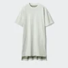 Vestito T-shirt oversize bicolore da donna Vestito T-shirt oversize bicolore da donna