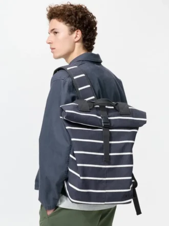 Zaino unisex con chiusura a rotolo | A righe